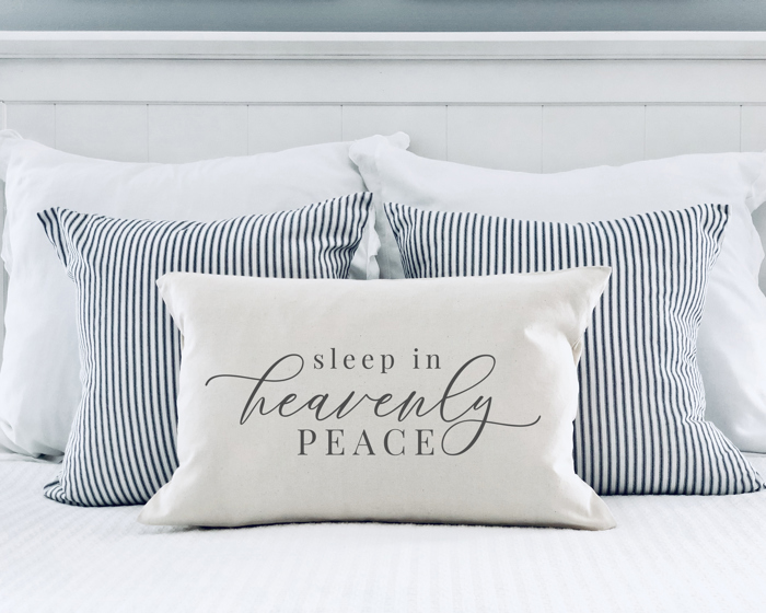 Sleep in Heavenly Peace Pillow Cover 12x20 inch Jane